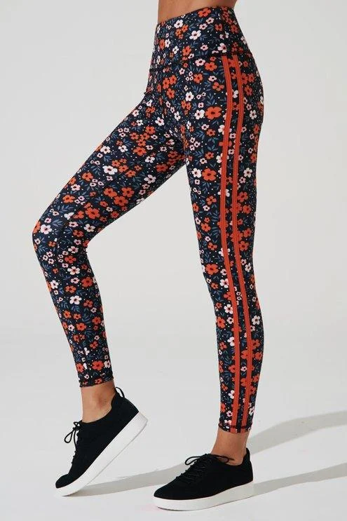 Palma Legging - Maja Orange Stylish Compression Fit Leggings
