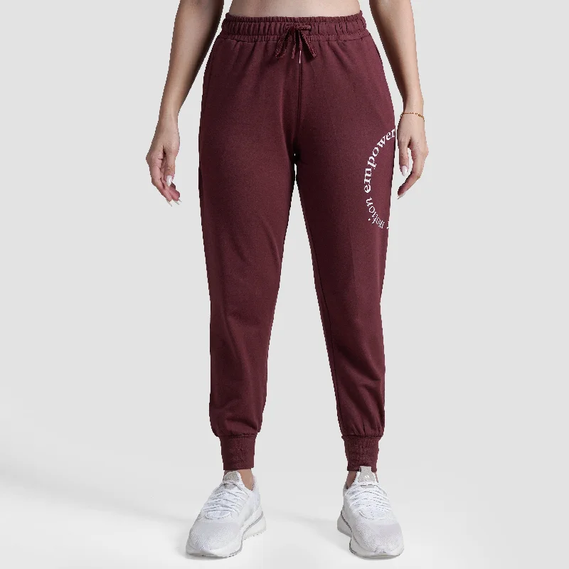 Empower Motion Trousers (Maroon) Trousers Evening Elegant