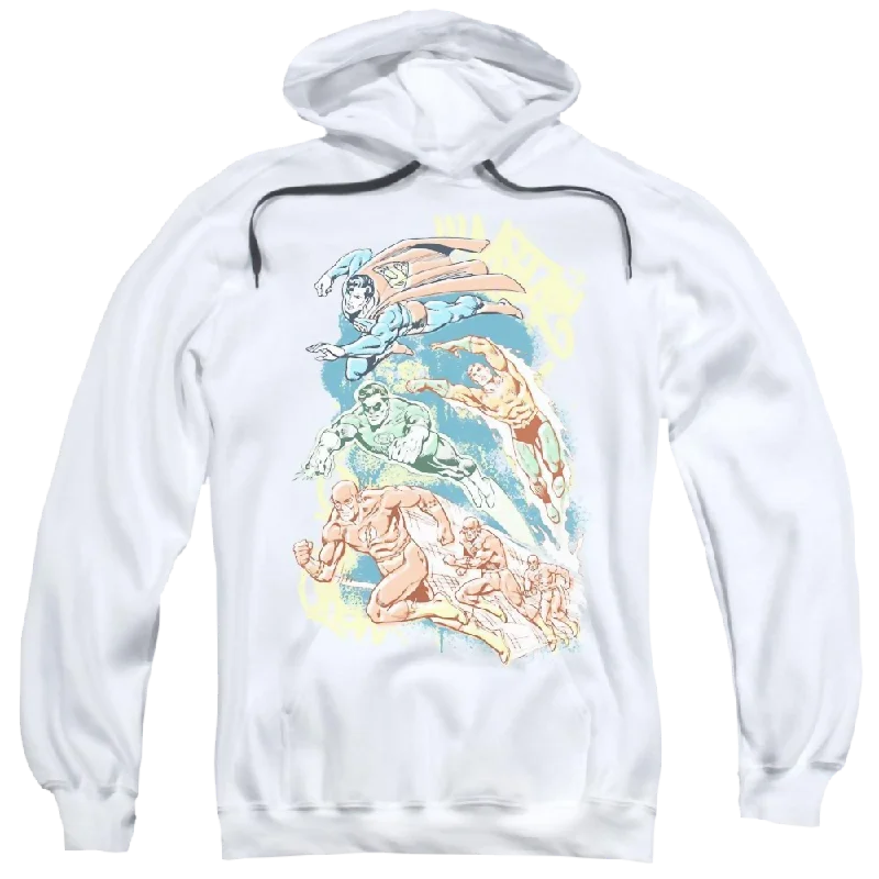 DC Comics Halftone League - Pullover Hoodie Slouchy Comfort Pullover