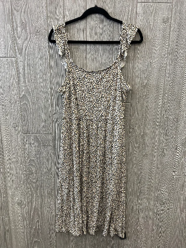 Beige Dress Casual Midi Maurices, Size Xl Cozy A-Line Midi Dress