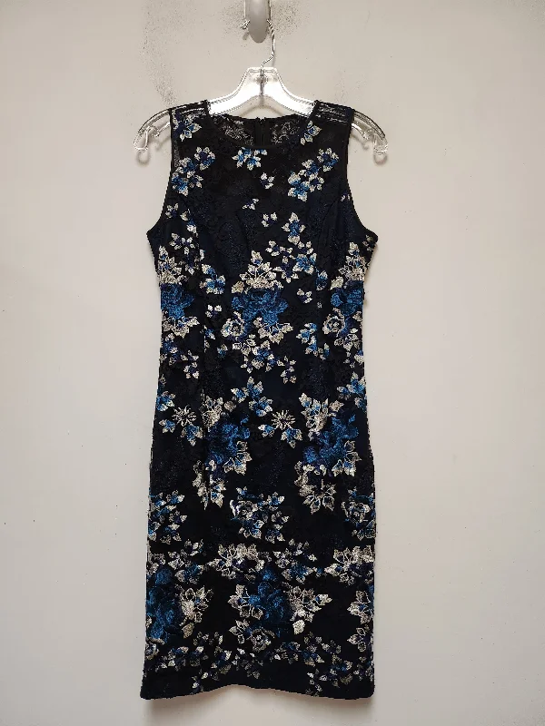 Black & Blue Dress Casual Midi White House Black Market, Size Xs Comfortable Sleeveless Midi Dress Black & Blue Dress Casual Midi White House Black Market, Size Xs Comfortable Sleeveless Midi Dress