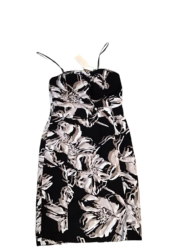 Black & Brown Dress Casual Midi Banana Republic, Size 2 Comfortable Adjustable Strap Midi Dress Black & Brown Dress Casual Midi Banana Republic, Size 2 Comfortable Adjustable Strap Midi Dress