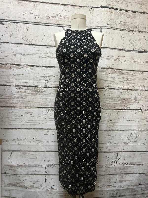 Black Cream Dress Casual Midi Free People, Size S Elegant Satin Slip Midi Dress