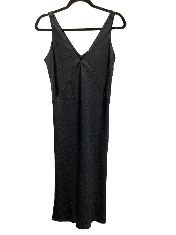 Black Dress Casual Midi A New Day, Size S Trendy Square Neck Midi Dress