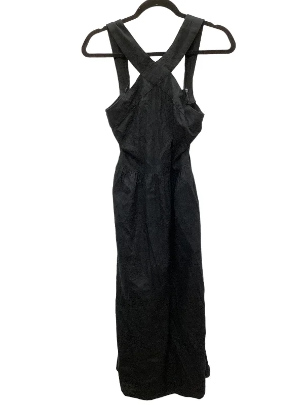 Black Dress Casual Midi A New Day, Size S Comfortable Ruched Midi Dress