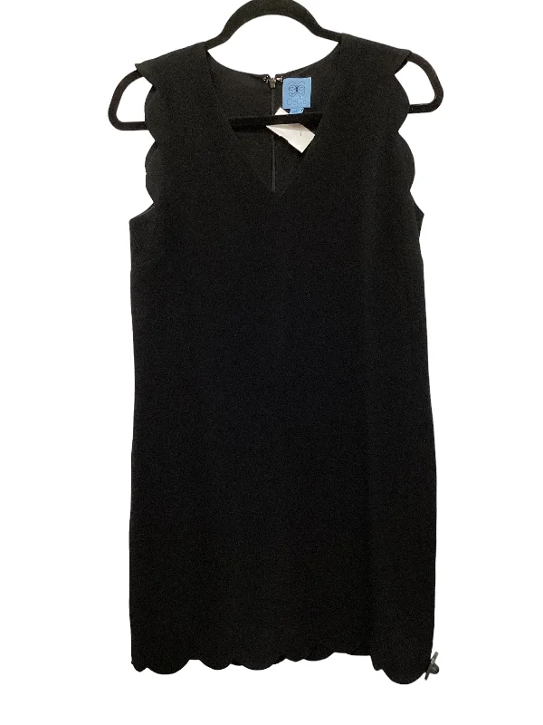 Black Dress Casual Midi Cece, Size 4 Fashionable High-Neck Midi Dress