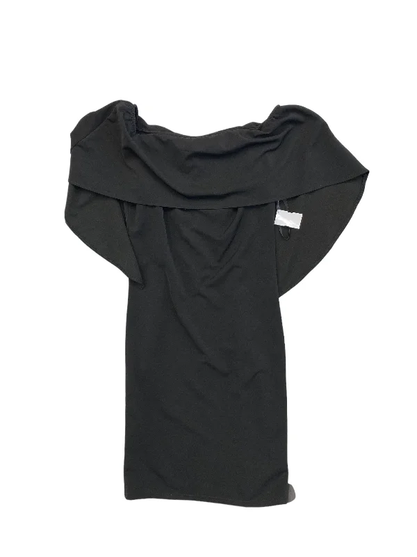 Black Dress Casual Midi Grace Karin, Size M Stylish Striped Midi Dress