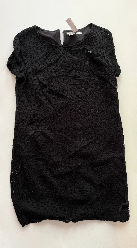 Black Dress Casual Midi J Crew O, Size S Fashionable Floral Embroidery Midi Dress