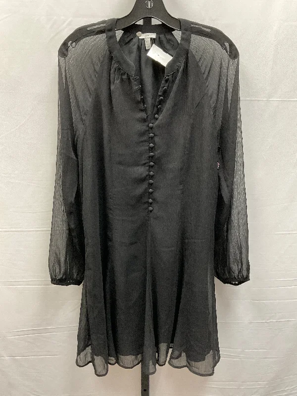 Black Dress Casual Midi Joie, Size S Cozy Midi Dress with Pockets