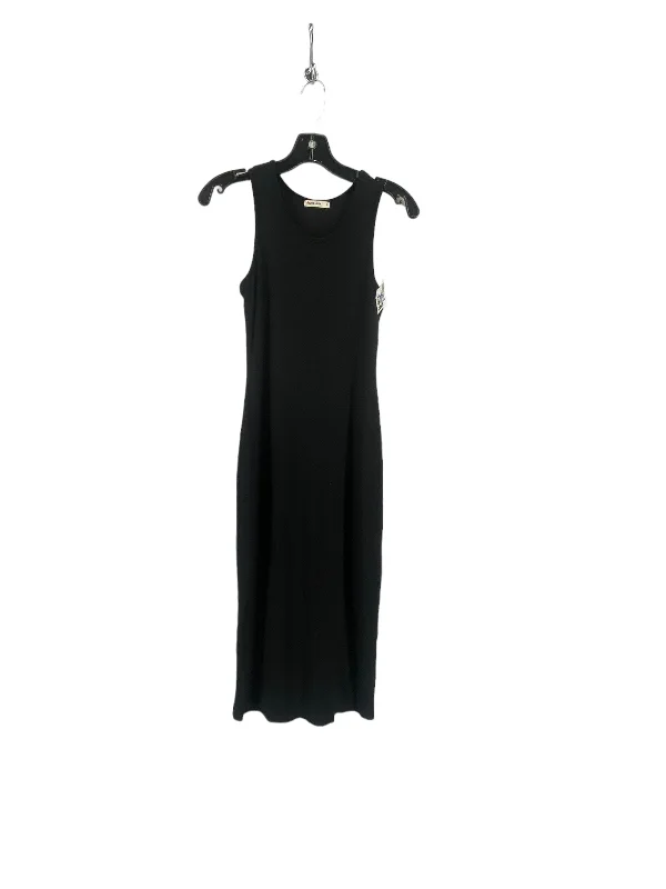 Black Dress Casual Midi Marine Layer, Size S Classic Black Midi Dress