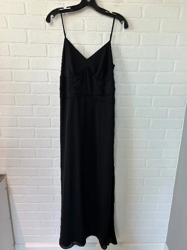 Black Dress Party Midi Banana Republic, Size M Comfortable Empire Waist Midi Dress