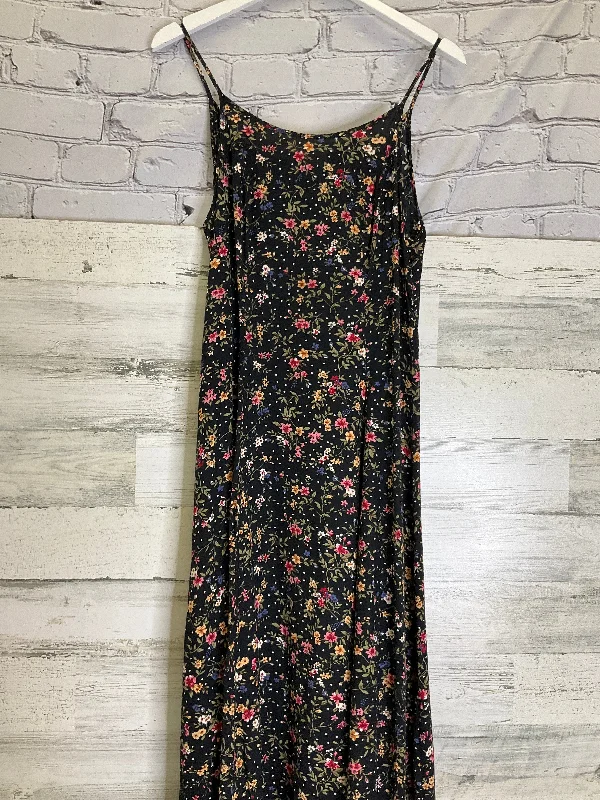 Black & Pink Dress Casual Midi Maggie Lawrence, Size Xl Comfortable Button Front Midi Dress