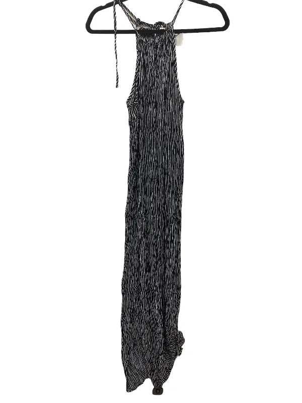 Black & White Dress Casual Midi Mudpie, Size S Cozy Wide Strap Midi Dress