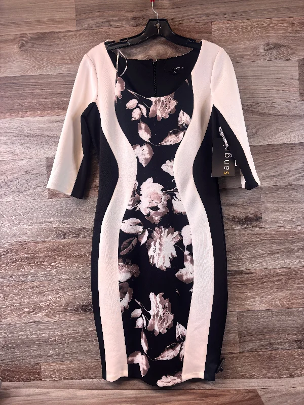 Black & White Dress Casual Midi Sangria, Size M Comfortable Denim Midi Dress