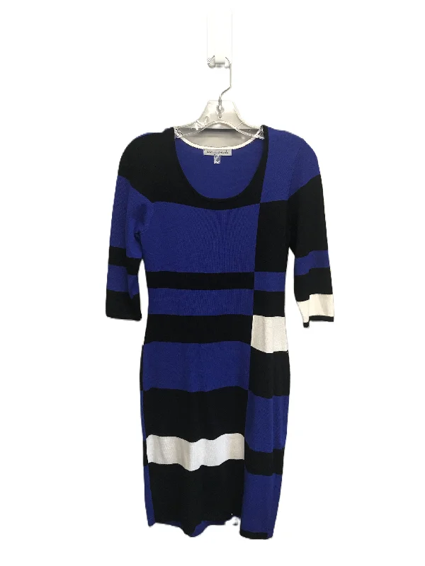 Blue Dress Casual Midi By Dannyandnicole, Size: Petite  M Fashionable Pleated Midi Dress
