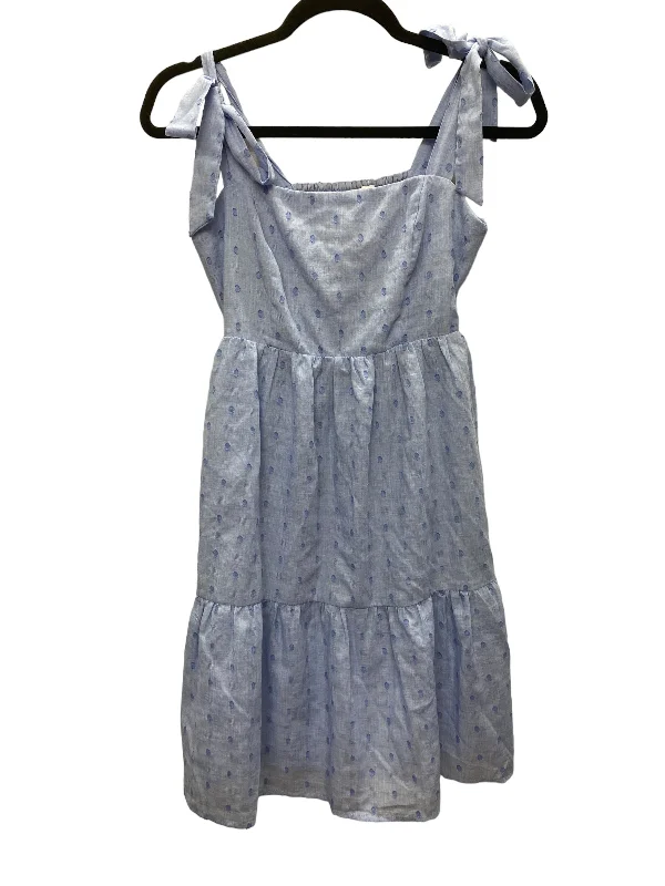 Blue Dress Casual Midi Gilli, Size S Stylish Tiered Midi Dress