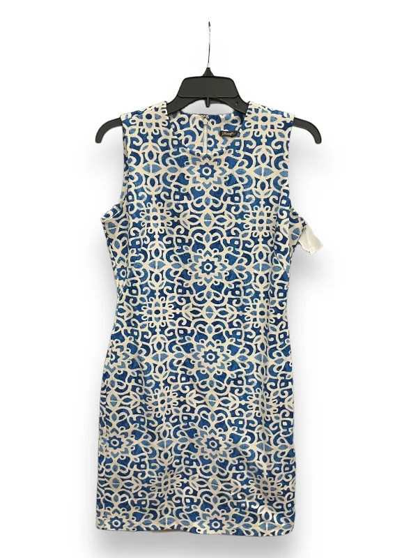 Blue Dress Casual Midi J Mclaughlin, Size S Comfortable Fit-and-Flare Midi Dress