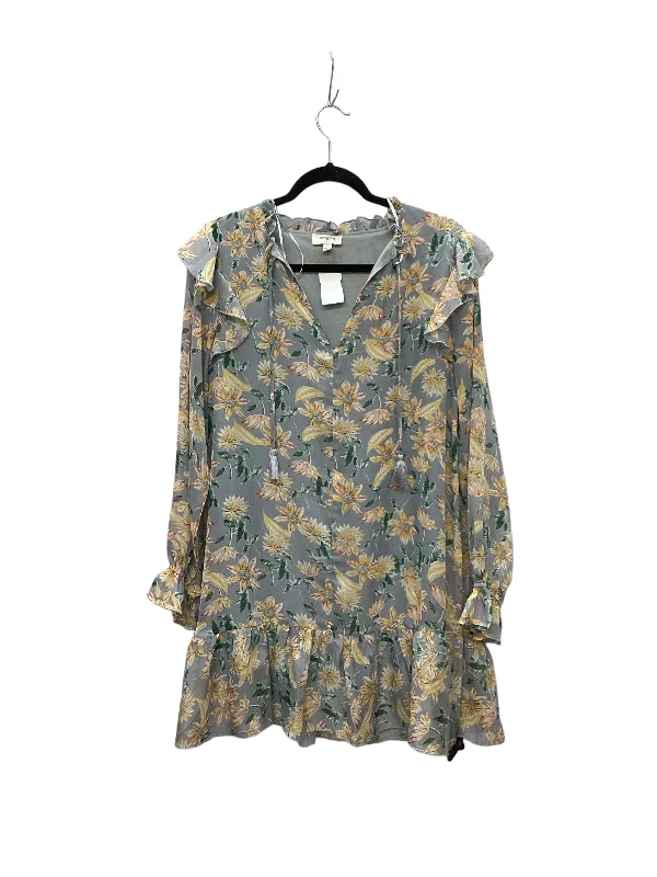 Blue Dress Casual Midi Umgee, Size S Elegant Floral Midi Dress