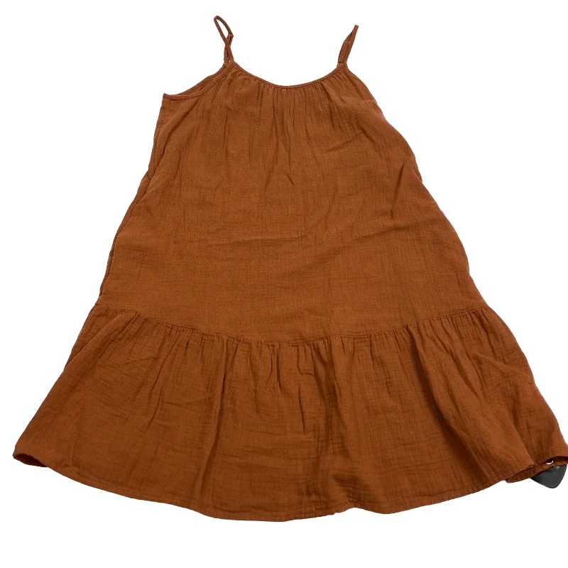 Brown Dress Casual Midi Universal Thread, Size S Comfortable Button Front Midi Dress Brown Dress Casual Midi Universal Thread, Size S Comfortable Button Front Midi Dress