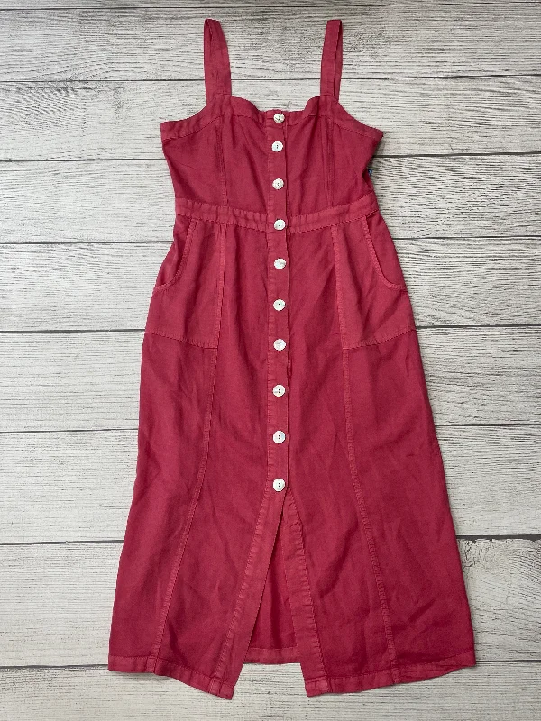 Coral Dress Casual Midi Love Stitch, Size S Classic Black Midi Dress
