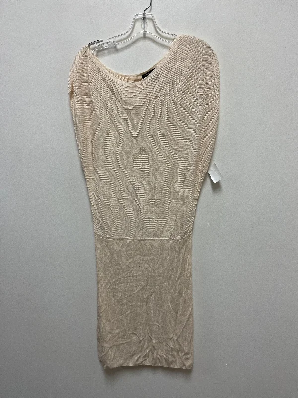 Cream Dress Casual Midi Banana Republic, Size M Stylish Button-Down Midi Dress