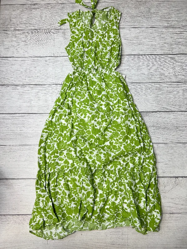 Dress Casual Midi By Blu Pepper In White Green, Size: M Stylish Long Sleeve Floral Midi Dress Dress Casual Midi By Blu Pepper In White Green, Size: M Stylish Long Sleeve Floral Midi Dress