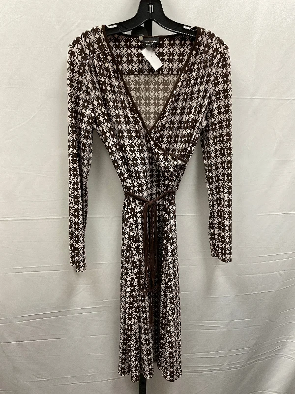 Dress Casual Midi By Max And Cleo In Brown, Size: S Trendy Off-Shoulder Ruffle Midi Dress Dress Casual Midi By Max And Cleo In Brown, Size: S Trendy Off-Shoulder Ruffle Midi Dress