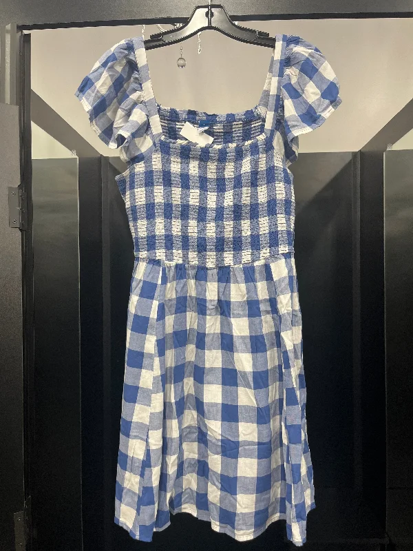 Dress Casual Midi By Old Navy In Blue, Size: L Elegant Floral Midi Dress