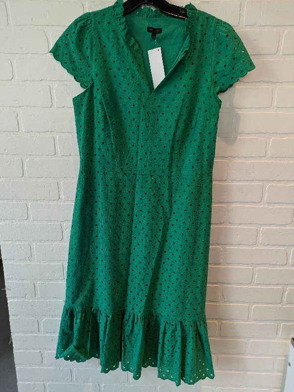 Dress Casual Midi By Talbots In Green, Size: S Trendy Smocked Detail Midi Dress
