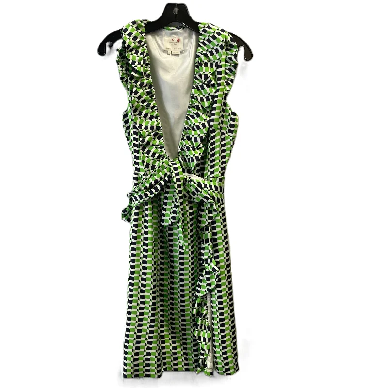 Green Dress Casual Midi By Kate Spade, Size: 10 Stylish Tiered Midi Dress