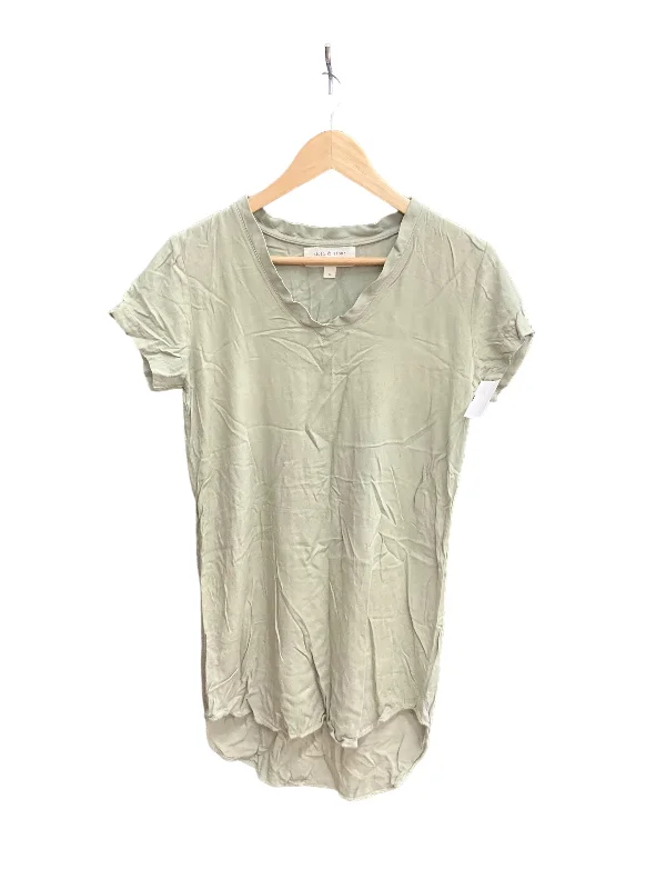 Green Dress Casual Midi Cloth & Stone, Size S Chic Off-Shoulder Midi Dress