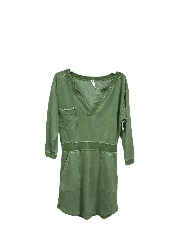 Green Dress Casual Midi Daily Practice By Anthropologie, Size S Elegant Pleated Sleeve Midi Dress Green Dress Casual Midi Daily Practice By Anthropologie, Size S Elegant Pleated Sleeve Midi Dress