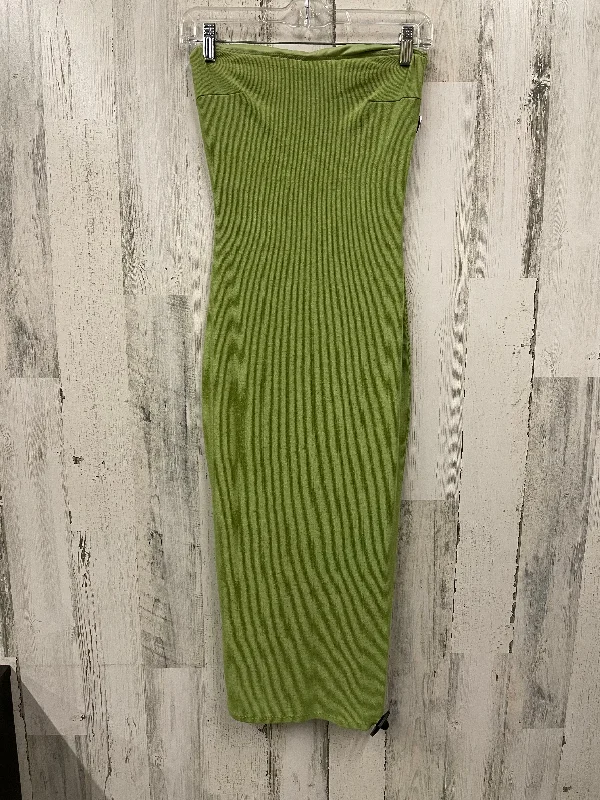 Green Dress Casual Midi Fashion Nova, Size S Chic Lace Detail Midi Dress