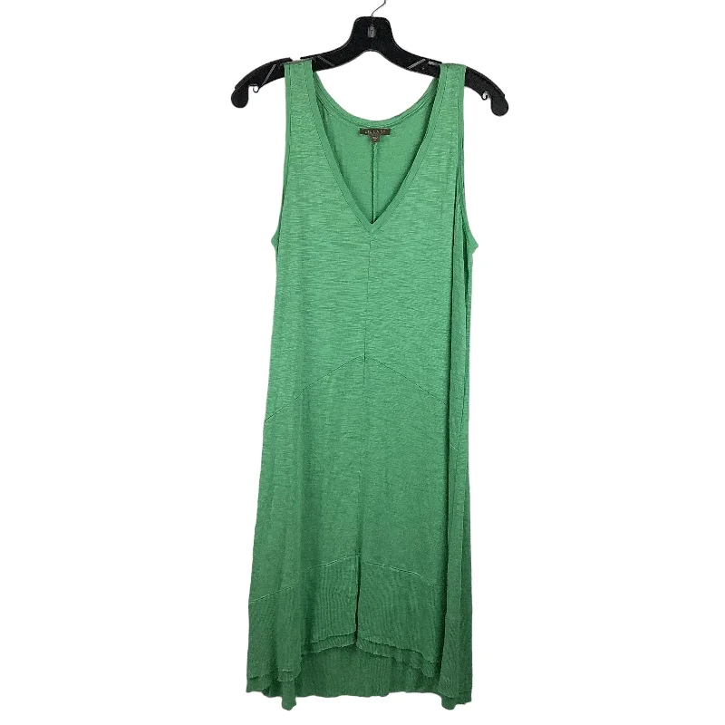 Green Dress Casual Midi Lilla P, Size M Stylish Halter Neck Midi Dress