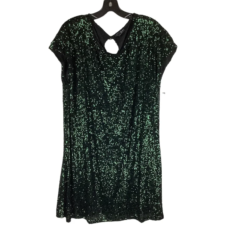 Green Dress Party Midi Cable And Gauge, Size Xl Comfortable Casual Midi Dress