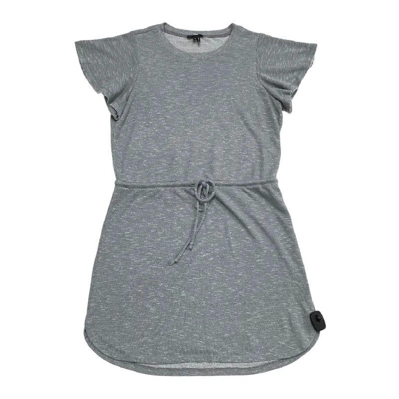 Grey Dress Casual Midi Paige, Size M Elegant Faux Wrap Midi Dress