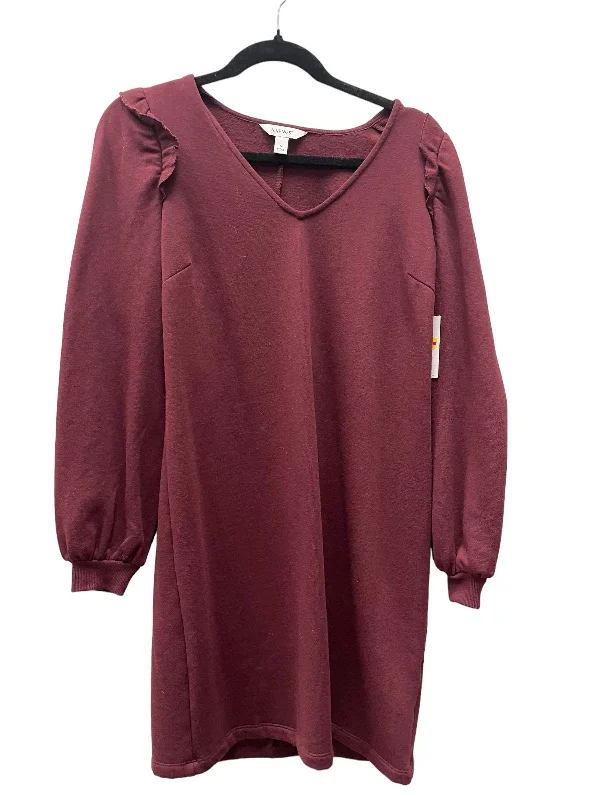 Mauve Dress Casual Midi Nine West, Size S Comfortable Short Sleeve Midi Dress