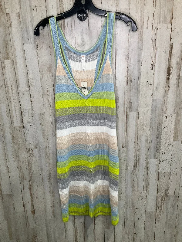 Multi-colored Dress Casual Midi Daily Practice By Anthropologie, Size M Stylish Button-Up Midi Dress