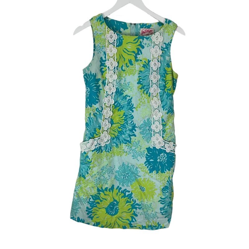 Multi-colored Dress Casual Midi Lilly Pulitzer, Size 4 Comfortable Lace-Up Midi Dress Multi-colored Dress Casual Midi Lilly Pulitzer, Size 4 Comfortable Lace-Up Midi Dress