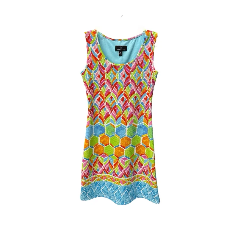 Multi-colored Dress Casual Midi Ronnie Nicole, Size M Fashionable Chiffon Midi Dress Multi-colored Dress Casual Midi Ronnie Nicole, Size M Fashionable Chiffon Midi Dress