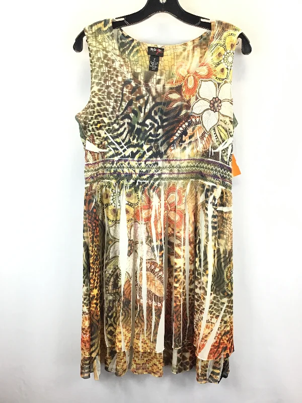 Multi-colored Dress Casual Midi Style And Company, Size M Comfortable Floral Print Midi Dress Multi-colored Dress Casual Midi Style And Company, Size M Comfortable Floral Print Midi Dress