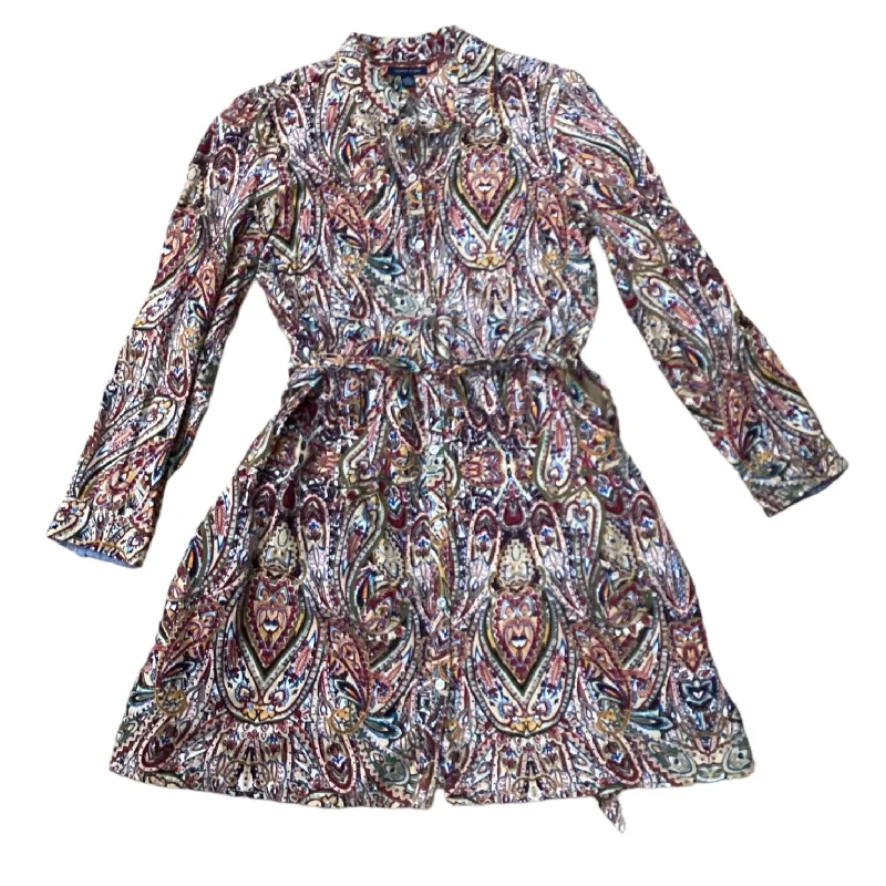 Multi-colored Dress Casual Midi Tommy Hilfiger, Size L Stylish Halter Neck Midi Dress Multi-colored Dress Casual Midi Tommy Hilfiger, Size L Stylish Halter Neck Midi Dress