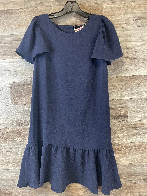 Navy Dress Casual Midi Dkny, Size M Fashionable Wide Leg Midi Dress
