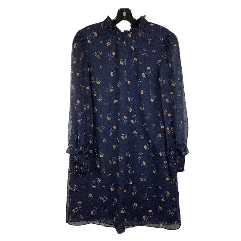 Navy Dress Casual Midi Draper James, Size Xs Comfortable Ribbed Midi Dress