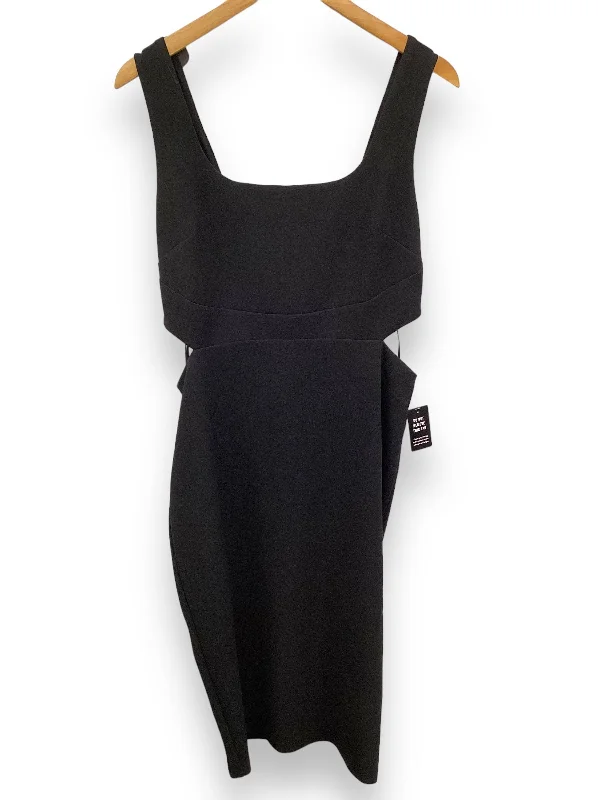 NWT Black Dress Party Midi Express, Size M Fashionable Plaid Midi Dress