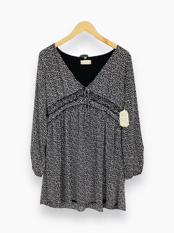 NWT Dress Casual Midi By Altard State In Black & White, Size: L Chic Lace Detail Midi Dress NWT Dress Casual Midi By Altard State In Black & White, Size: L Chic Lace Detail Midi Dress