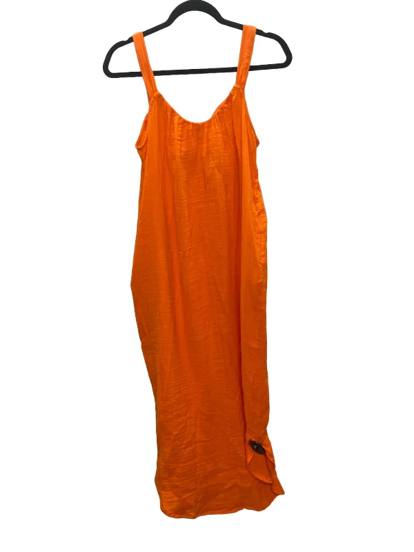 Orange Dress Casual Midi Old Navy, Size Xs Comfortable Knitwear Midi Dress