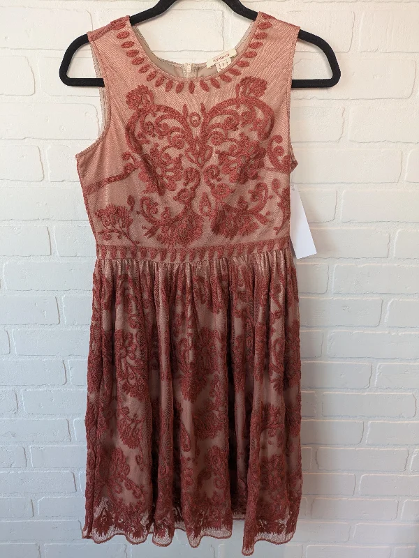Orange Dress Party Midi Sundance, Size Xs Comfortable Wrap Midi Dress