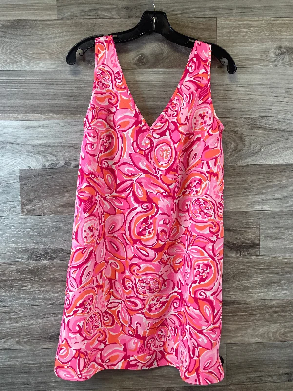 Orange & Pink Dress Casual Midi Lilly Pulitzer, Size S Comfortable Lace-Up Midi Dress Orange & Pink Dress Casual Midi Lilly Pulitzer, Size S Comfortable Lace-Up Midi Dress
