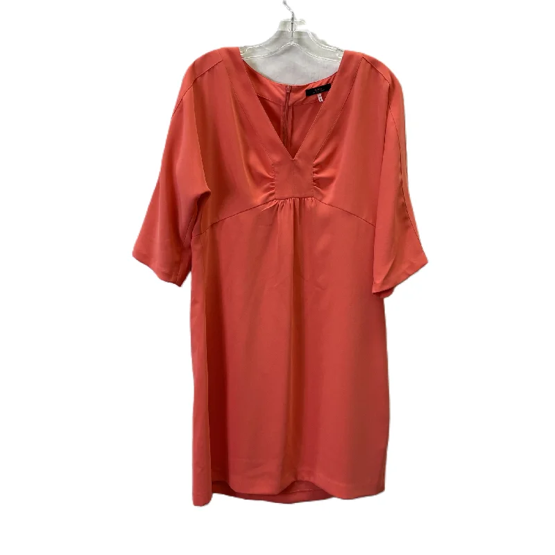 Peach Dress Casual Midi By Trina By Trina Turk, Size: M Trendy Square Neck Midi Dress